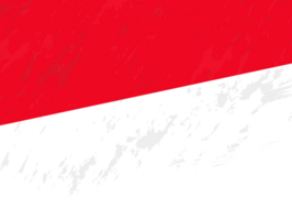 Grunge-style flag of Indonesia. png