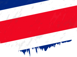 Grunge-style flag of Costa Rica. png
