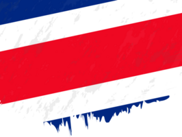 estilo grunge bandeira do costa rica. png