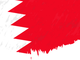 in stile grunge bandiera di Bahrain. png