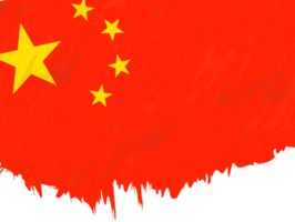 Grunge-Stil Flagge von China. png