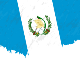 Grunge-Stil Flagge von Guatemala. png