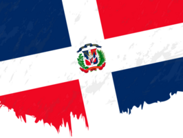 estilo grunge bandera de dominicano república. png