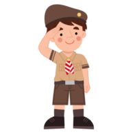 Illustration of Indonesian boy scouts png