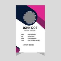 Multipurpose Company ID Card Template vector