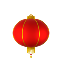 3d ilustrações do uma chinês lanterna png