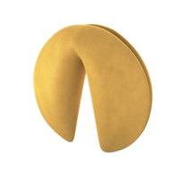 3D Illustration of a fortune cookie png