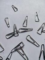 paper clip isolated on white background photo