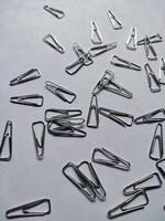 paper clip isolated on white background photo