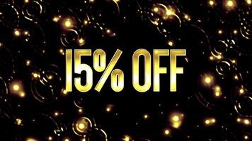 15 Percent OFF Promotion Letter Logo Videos Company Business