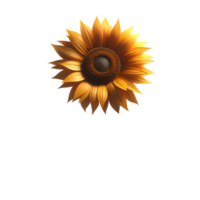 AI generated Yellow Sunflower Png