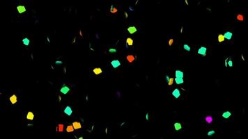 4K Confetti Particles with Alpha Channel background video. video