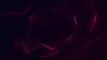 Elegant gently flowing and rippling red glowing digital fractal light wave background animation. This modern abstract motion background is full HD and a seamless loop. video