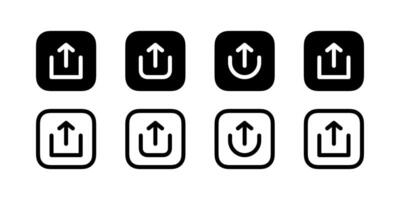 Share or send buttons. Vector icons