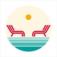 Summer Pool Illustration vector