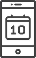 Calendar Icon symbol vector image