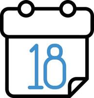 Calendar Icon symbol vector image