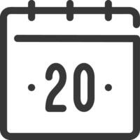 Calendar Icon symbol vector image