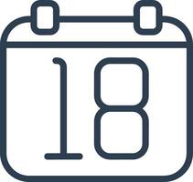 Calendar Icon symbol vector image