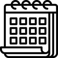 Calendar Icon symbol vector image