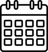 Calendar Icon symbol vector image