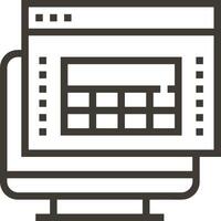 Calendar Icon symbol vector image