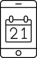 Calendar Icon symbol vector image