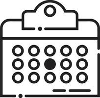 Calendar Icon symbol vector image