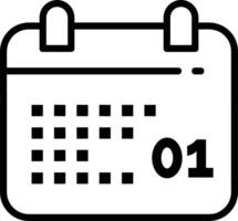 Calendar Icon symbol vector image