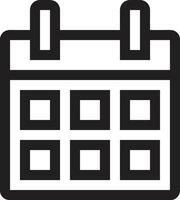 Calendar Icon symbol vector image