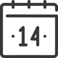 Calendar Icon symbol vector image