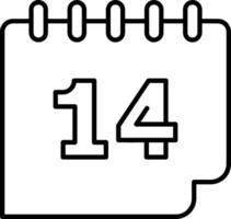 Calendar Icon symbol vector image