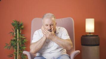 Man with toothache. video