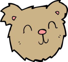 cartone animato contento orsacchiotto orso viso png