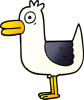 cartoon doodle sea gull png