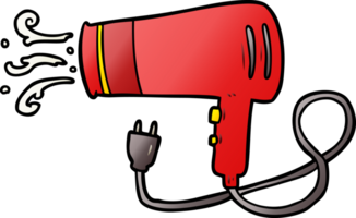 secador de pelo eléctrico de dibujos animados png