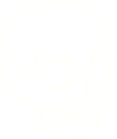 Spooky Skull Chalk Drawing png