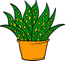 plante d'intérieur de dessin animé doodle png
