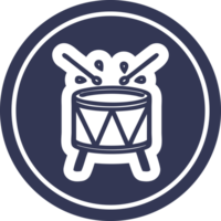 beating drum circular icon symbol png