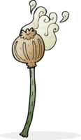 cartoon gedroogde papaver png