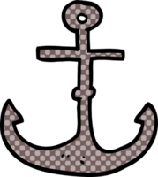 cartoon doodle ship anchor png
