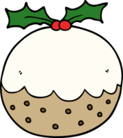 Cartoon-Weihnachtspudding png