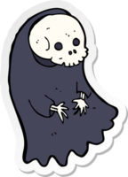 sticker van een cartoon spookachtige ghoul png