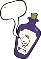 cartoon poison with speech bubble png