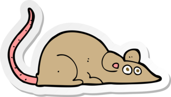 autocollant d'une souris de dessin animé png