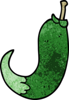 cartoon doodle chilli pepper png