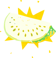 Cartoon-Melonenscheibe png