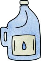 textured cartoon doodle of a large drinking bottle png