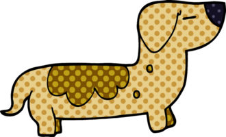 cartoon doodle sausage dog png