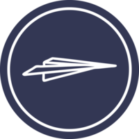 paper plane circular icon png